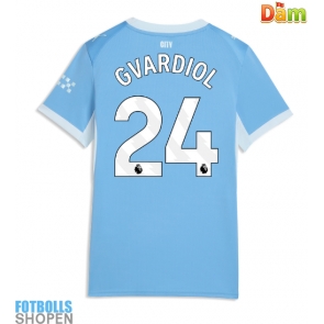 Billiga Manchester City Josko Gvardiol #24 Hemmatröja Dam 2026-27 Kortärmad
